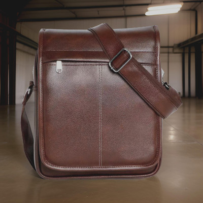 Shivra Brown Sling Bag Men Sling Bag extra large (S-11*8.5*3)
