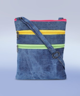 K London Blue Sling Bag 178_dnm_blu_red_pink_zips