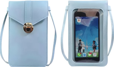 MOMISY Blue Sling Bag Mobile Bag Cellphone Sling Bag Card Holder Wallet Handbag