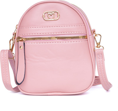 santorini Pink Sling Bag Mini Sling Bag for Women & Girls Stylish Everyday Travel Sling Purse