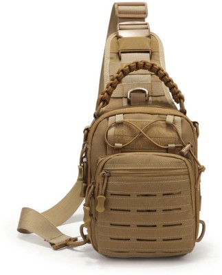 CarryTrip Tan Sling Bag Tactical Small Sling Bag One Strap Backpack Shoulder Bag Men's Crossbody Bag