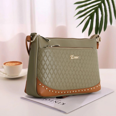 Exotic Khaki Sling Bag Studded Sling bag