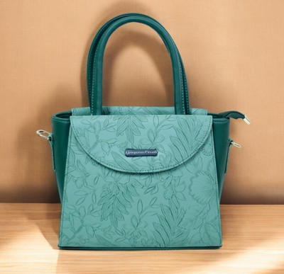 Gorgeous Creation Green Hand-held Bag Hand Bag for Women Girls,Ladies Purses with Zipper Handbags for Women