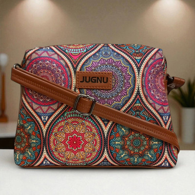 Jugnu Maroon Sling Bag Chauras-btm-1