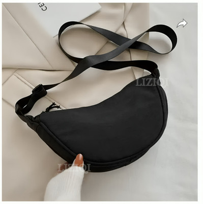 LIZIQI Black Sling Bag Trendy designer mini sling hobo bag for women