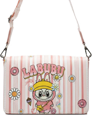 Bonica Pink Sling Bag Labubu sling bag for women, sling bags for girls,.