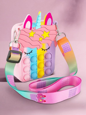 StyleJoy Multicolor Sling Bag Pop it Fidget Made with Silicon | Unicorn 
Body