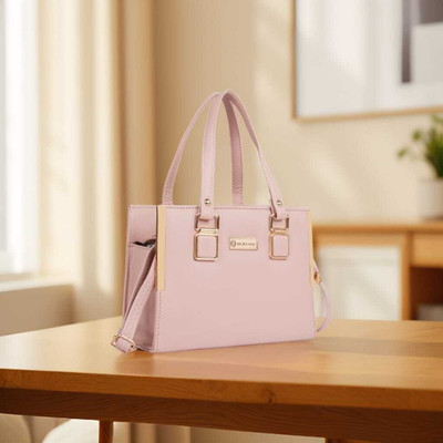 Golden Star Pink Satchel Ladies purse | Stylish Shoulder Bag |