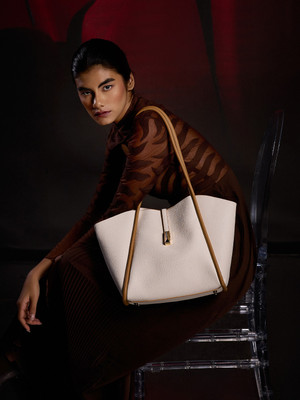 LINO PERROS Beige Tote Avril Elegant Everyday bag