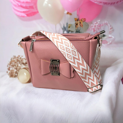 mas navi Pink Sling Bag Trendy|Classic|Party Sling Bag for Womens, Made With Best Quality PU Material