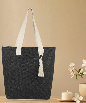 Abbana Black Tote Stylish Women's Tote Bag - Perfect for Work, Travel, Office, and Daily Use