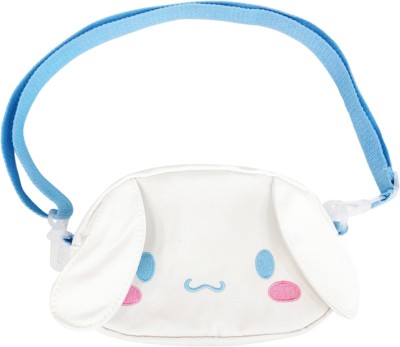 Venzina White Sling Bag Kawaii Girls Canvas Hand Bag Cartoon Cute Cinnamoroll Purse Bag for Girls Cute