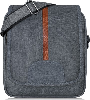 kiyara mart Grey Sling Bag Grey Casual Linen Textured Cross Body Sling Bag For Men SL07