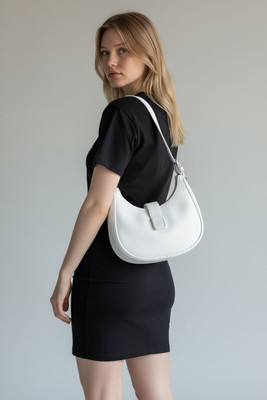 Pramadda Pure Luxury White Sling Bag Stylish leather sling bag for women travel hand purse shoulder bag for girls