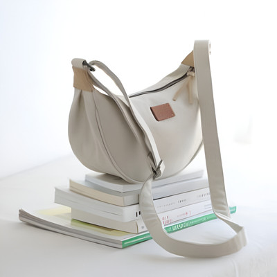 HaveGlam White Sling Bag Trendy canvas sling bag for women