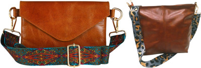 Dakota Brown, Brown Sling Bag Trendy Sling Bag for Women – Stylish & Compact Crossbody Purse(Pack of 2)