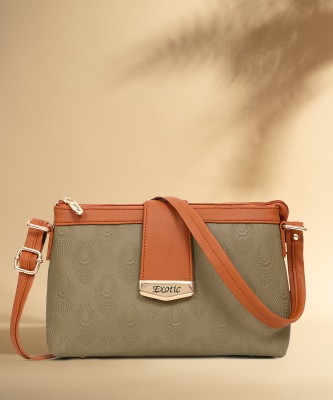 Exotic Khaki Sling Bag Embossed SlingBag