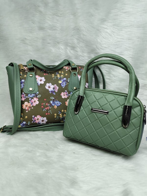 SIZI CREATION Green Shoulder Bag SZ0074(Pack of 2)