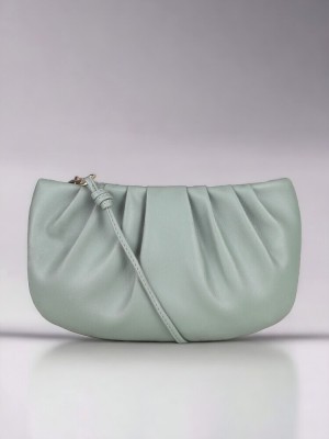 toteteca Green Sling Bag Pleats Sling Bag