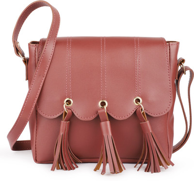 Silent Lady Maroon Sling Bag Women & Girls Side Sling Bag|One Side Sling|Shoulder Sling Bag|Crossbody Bag