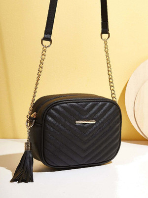 house of common Black Sling Bag V-BLACK_BOX_11