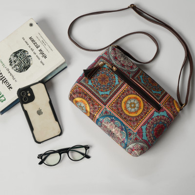 Hamensch Multicolor Sling Bag Sling Bag Digital Patches print
