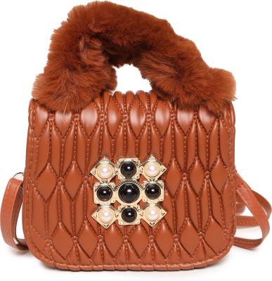 Trendz Firenze Brown Sling Bag Mini Sling Bag