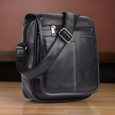 Shivra Black Sling Bag Men Sling Bag side bag for men(S-12*11)