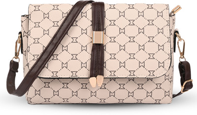 Sageware White Satchel Mini Quilted Hand Bag for Women – Trendy Ladies Sling Purse