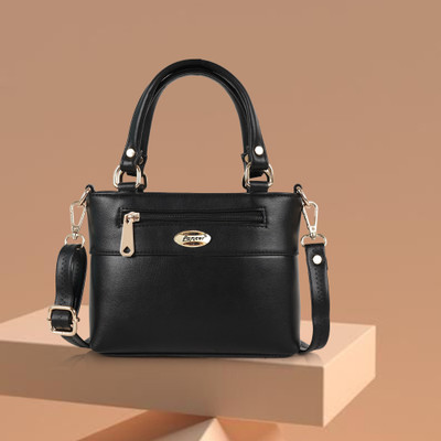 LANCER Black Sling Bag Casual Unique Design Top Handle Crossbody Sling Bag For Women