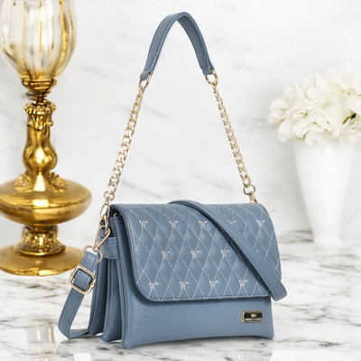 Women Marks Grey Sling Bag EMBROIDERED SLING BAG