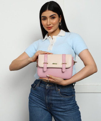Lookout Fashion Pink Sling Bag Women Handbag Shoulder sling bag multicolor combination stylish trendy