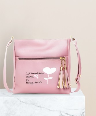 Shara Pink Sling Bag sl peach dil flip_11