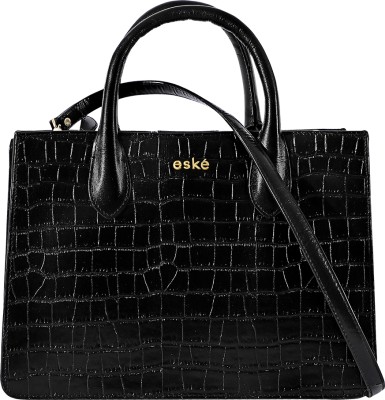 eske Black Hand-held Bag Noah Leather Handbag