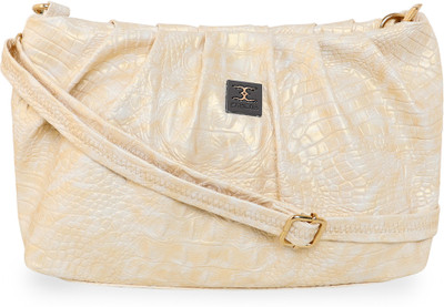 ESBEDA White Sling Bag Croco Texture Curly Sling Bag