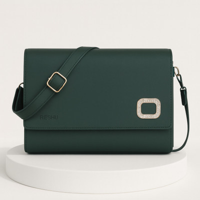 Reshu Green Sling Bag women,s sling body bag,s with adjustable shoulder straps and 4 pockets