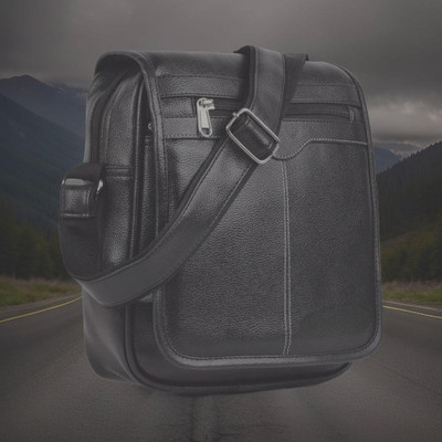 Shivra Black Sling Bag Men Sling Bag side bag for men(S-12*11)
