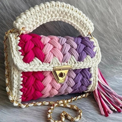 JNT White Sling Bag Handmade Cotton Sling Hand Bag Classic Fashionable Women Sling bags