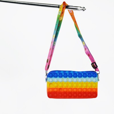 Cansan Multicolor Sling Bag Popit Purse For Girls | Coin Bag For Kids