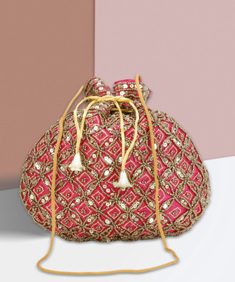 Shristi handicraft Pink Hobo 1