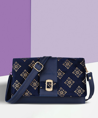 YESSBENZA Blue Sling Bag Women's Sling Bag Stylish Cross Body Office Business Messenger Bags