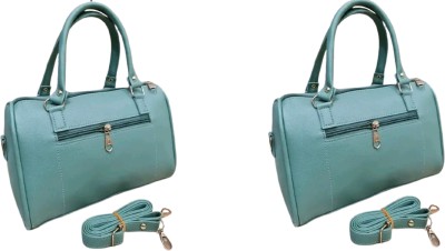 BCHS ENTERPRISES Green Hand-held Bag Women Hand Bag SEA GREEN ( PACK OF 2)(Pack of 2)