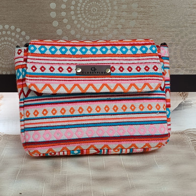 Classy Plus Orange Sling Bag CLASSY-SLING05