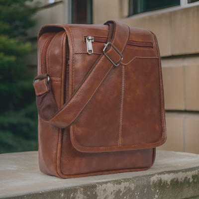 house of common Tan Sling Bag Men Sling Bag side bag for men(S-11*11)