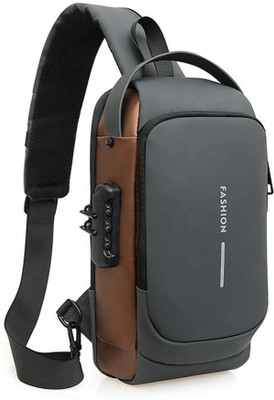 Kidziit Brown Sling Bag Shoulder Bag Waterproof Crossbody Shoulder Bag for Men & Women (Brown)