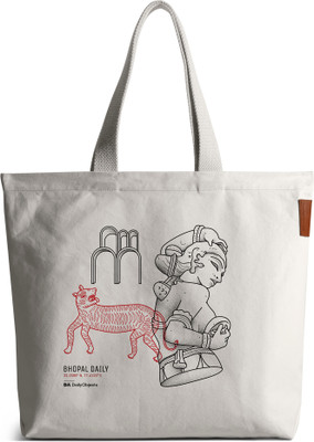 DailyObjects Red Tote Bhopal City Classic Travel and Daily Use