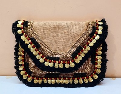 MKS Beige Sling Bag Handcrafted Boho Banjara Bags For Women, Handembrodry Sling Bag For Regular Wear