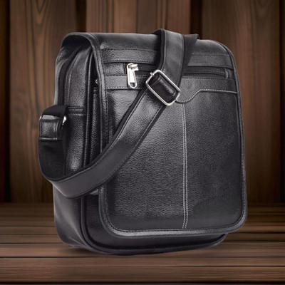 Shivra Black Sling Bag Men Sling Bag side bag for men(S-12*11)