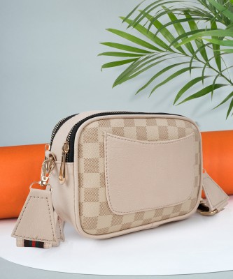 Parsley Beige Sling Bag Gorgeous Unique Design Daytrip Crossbody Sling bag For Women