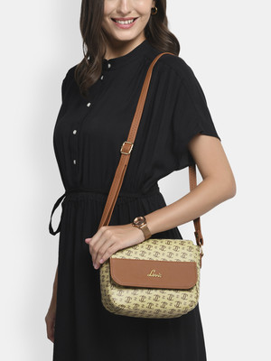 LAVIE Grey Sling Bag MONO LL BETH FLAP SLING BAG